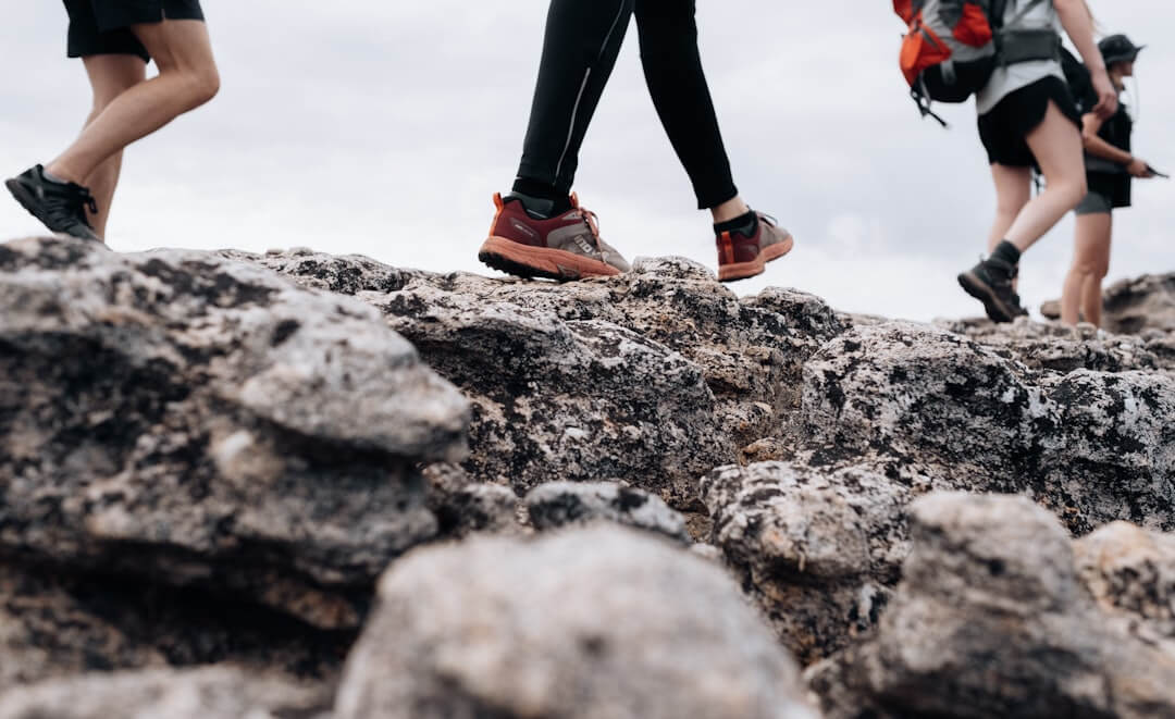 Hiking boots and trekking gear  for a Himalayan trek